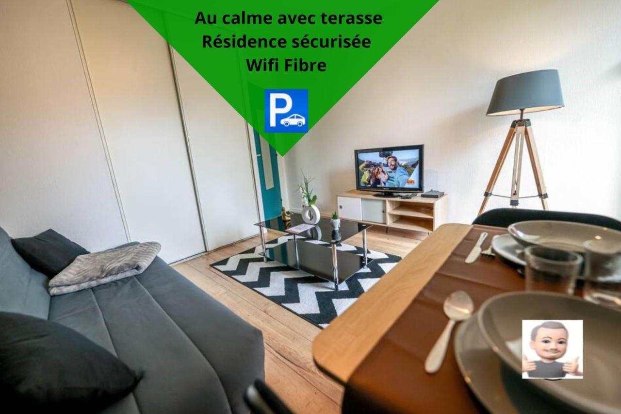 ポーLe Petit Park-Studio-Terrasse- Piscine-Wifi Fibreアパートメント エクステリア 写真